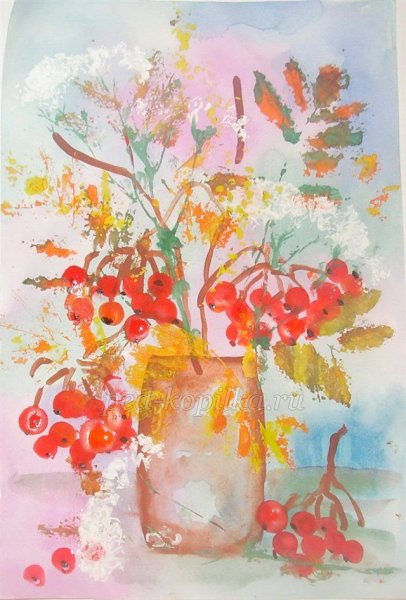 Рисование осенний натюрморт старшая группа