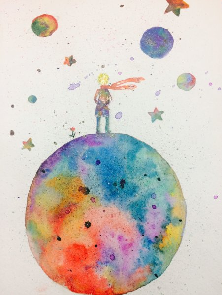 Маленькие рисунки акварелью