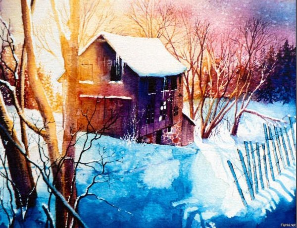 Анастасия Беседина художник зимние пейзажи