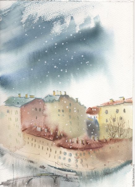 Маша Ждан картины акварель