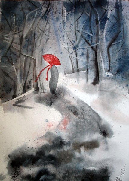 Елена Дробышева акварель Elena Drobysheva художник