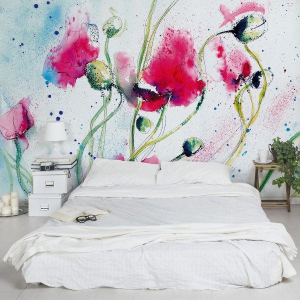 Акварельная роспись стен