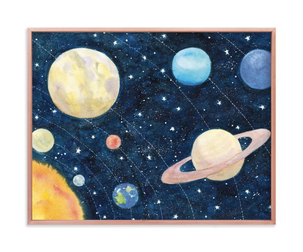 Планеты солнечной системы гуашью