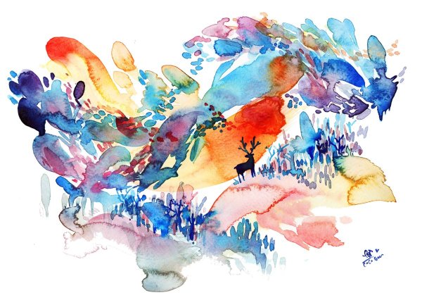 Акварельные рисунки