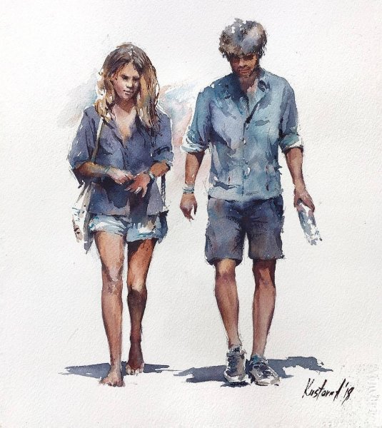 Осенние фэшн иллюстрации