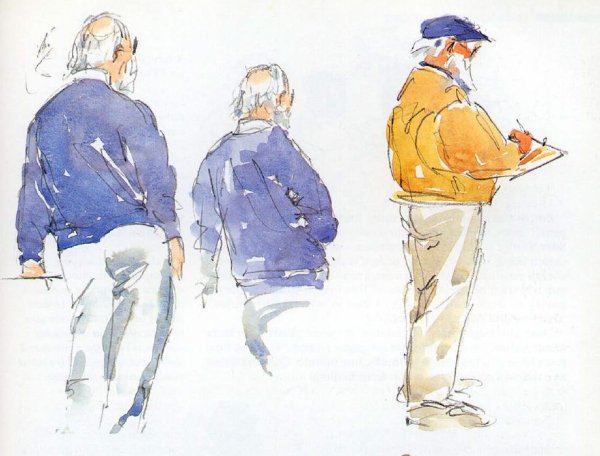 Этюды фигуры человека в движении