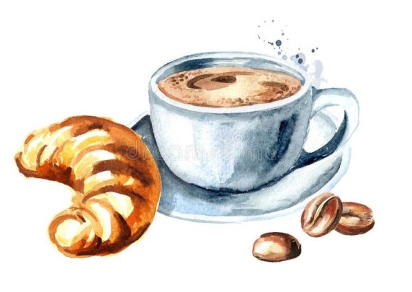 Капучино акварель