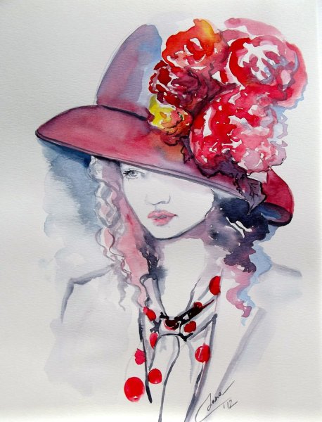 Фэшн акварель