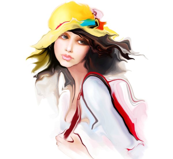 Девушка рисунок