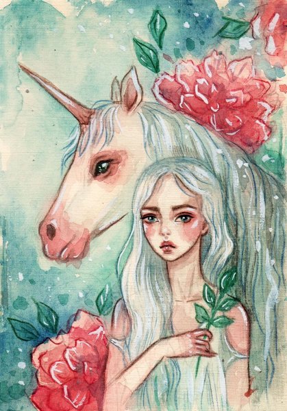Девушка Единорог