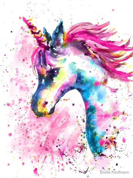 Единорог карандашом
