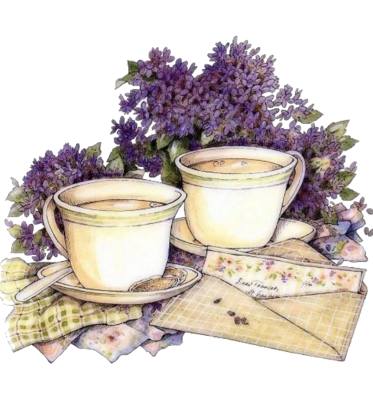 Чашка лавандового чая