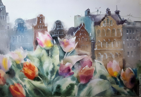 Весна в акварельной живописи