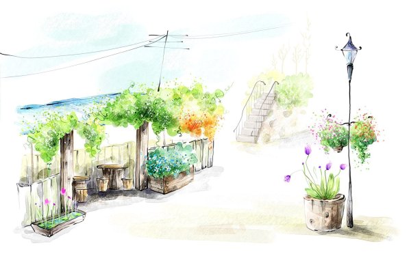 Скетч природа