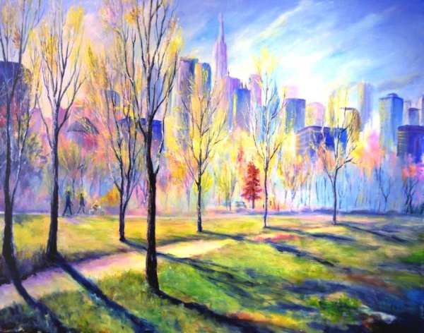 Весенний пейзаж в городе