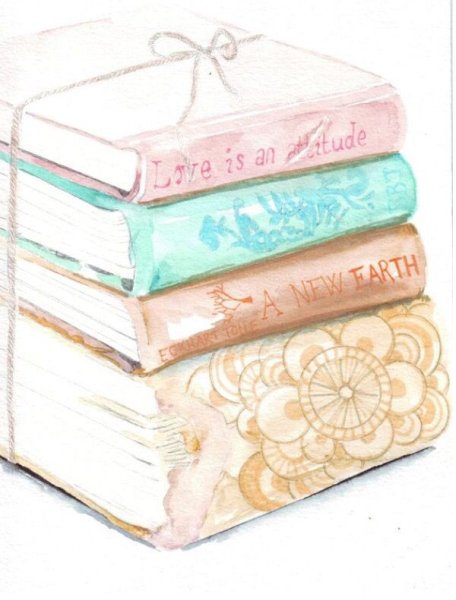 Книги акварель