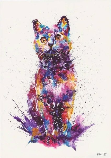 Коты акварелью