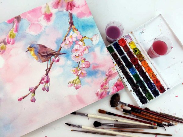 Мастер классы по рисованию акварелью