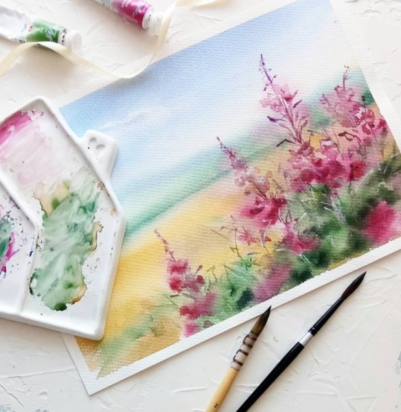 Акварельный мастер класс