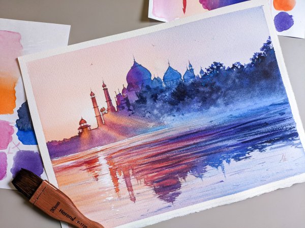 Акварель мастер класс