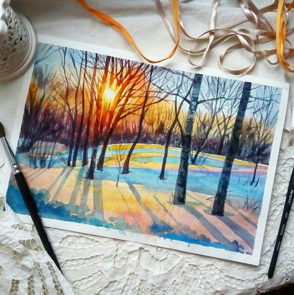 Рисование акварелью мастер класс