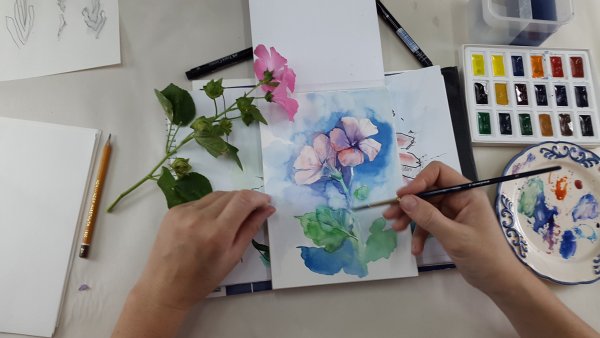 Рисование акварелью мастер класс