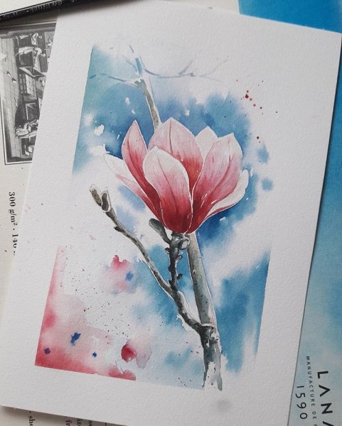 Акварельные открытки