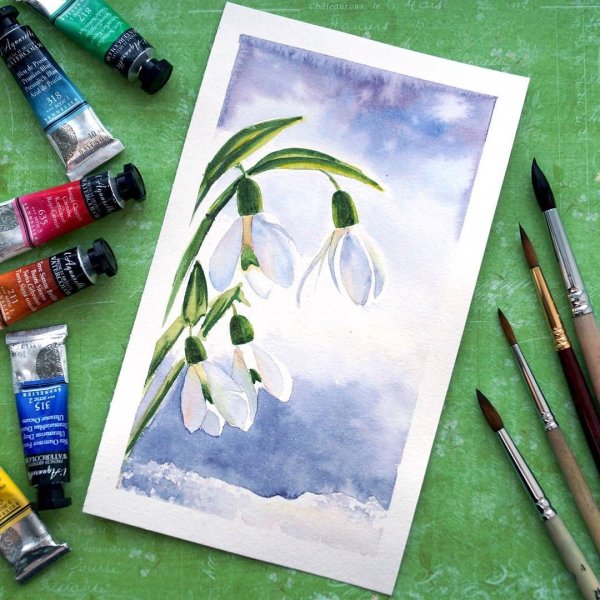 Мастер класс по рисованию акварелью