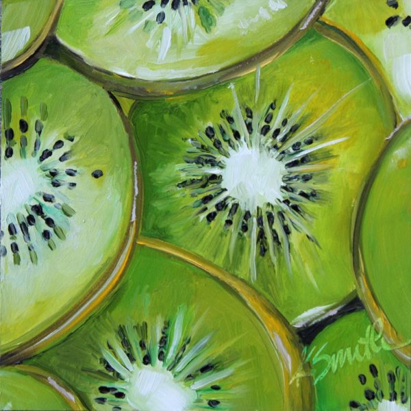 Киви акварелью