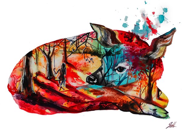 Сингапурский художник Тилен ти