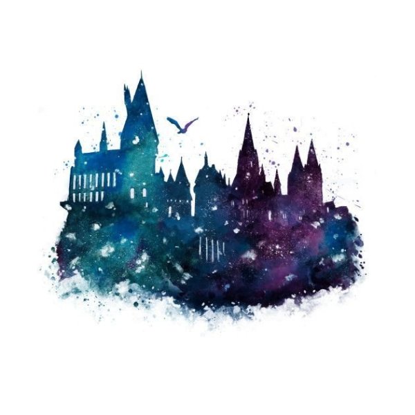 Хогсмид Гарри Поттер акварель