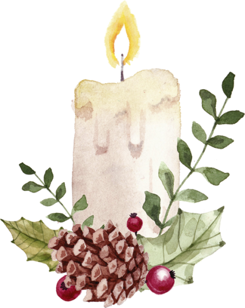 Акварельные свечи