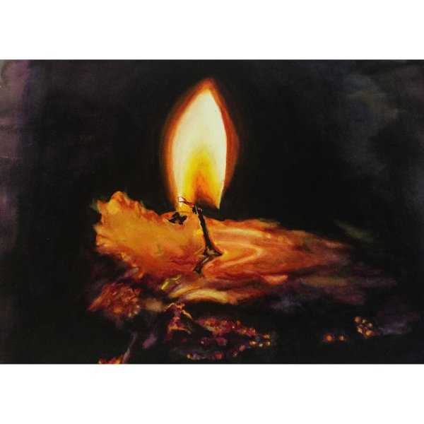 Новый год акварель