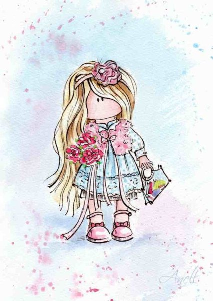 Anell Happy Watercolor Акварельные иллюстрации