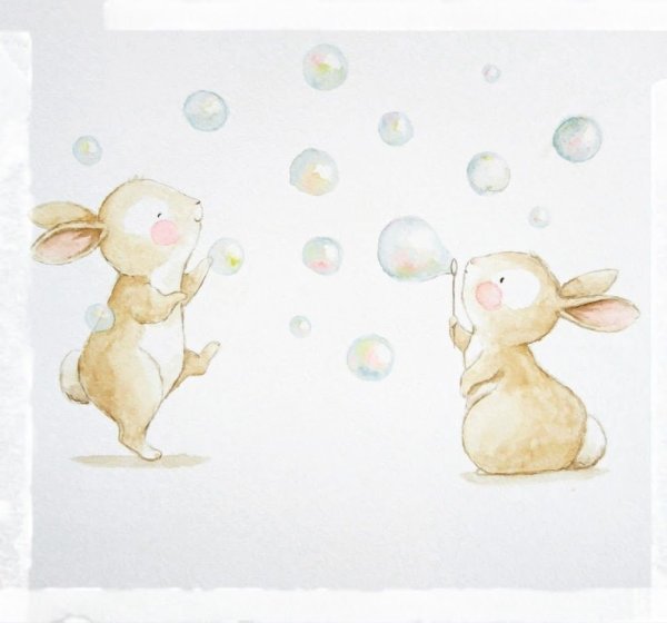 Акварельный Зайка