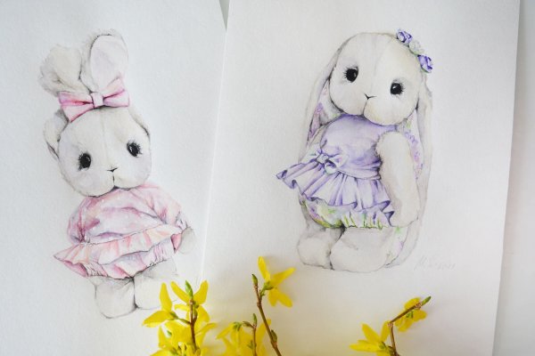 Таня Боня иллюстрации зайки