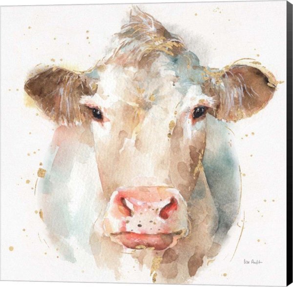 Бык акварель