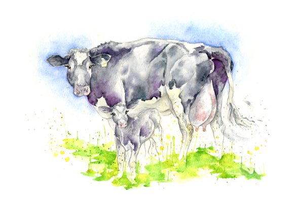 Коровы на лугу