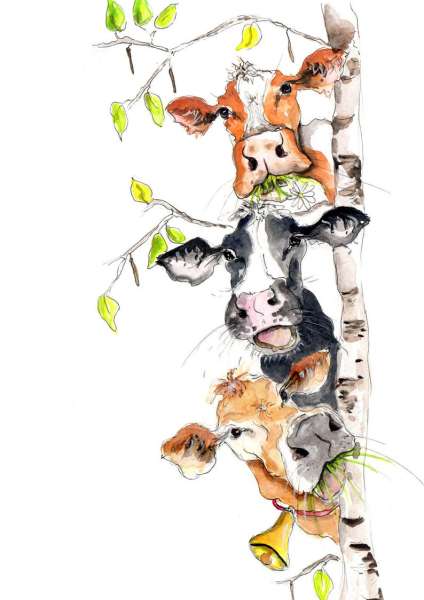 Бык иллюстрации для декупажа