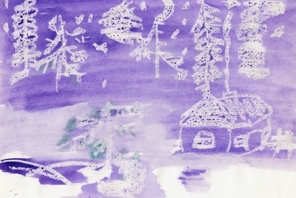 Рисование свечой