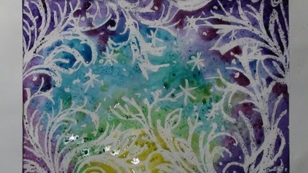 Нестандартные техники рисования морозных узоров
