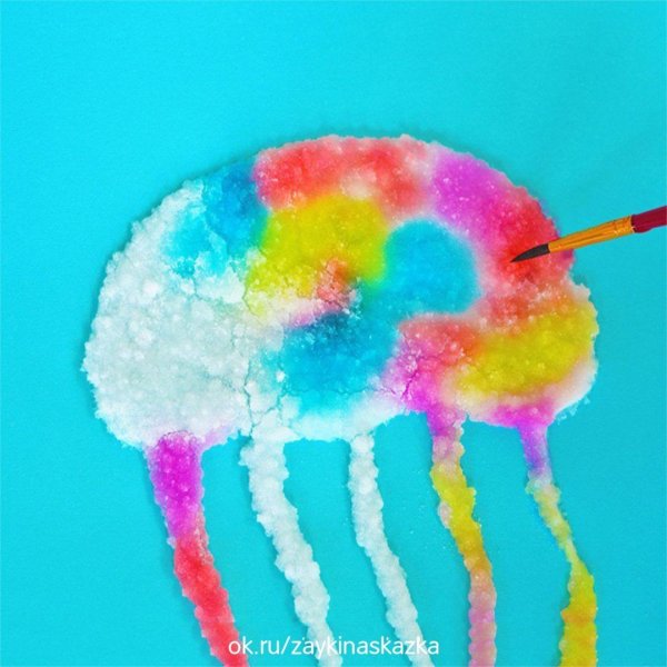 Рисование солью