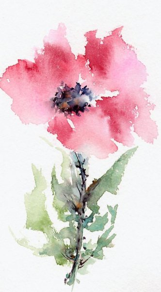 Аля Прима акварель