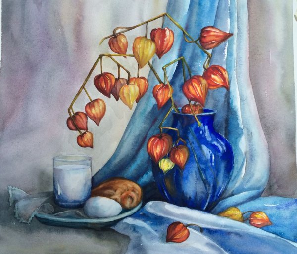 Физалис картины Марии Павловой