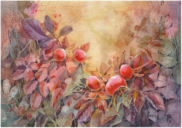 Художник Антонио Морано шиповник