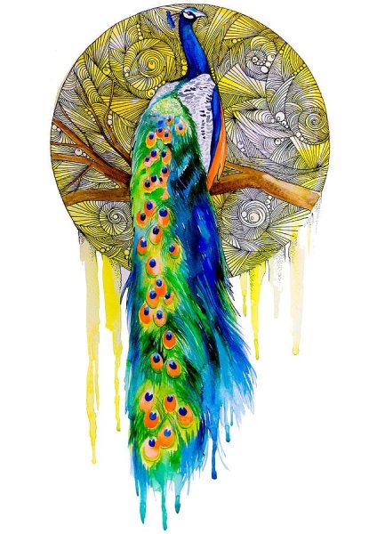 Стилизованные Павлины