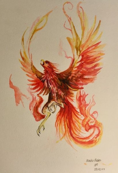 Феникс тату