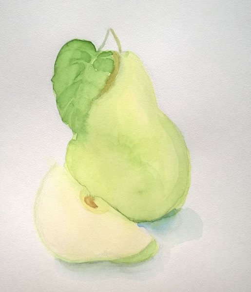 Фрукты акварелью