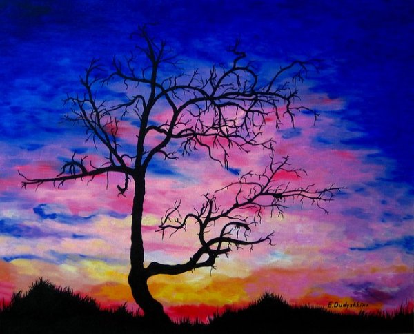 Пейзаж в африканском стиле