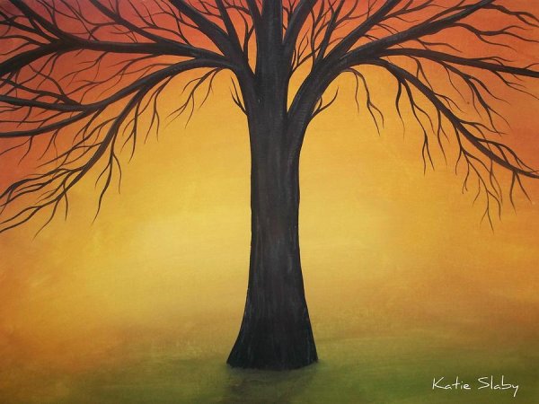 Пейзаж силуэт